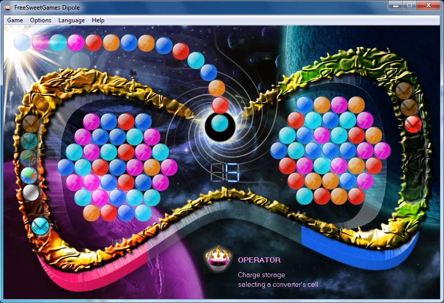 Скриншот логической игры Диполь